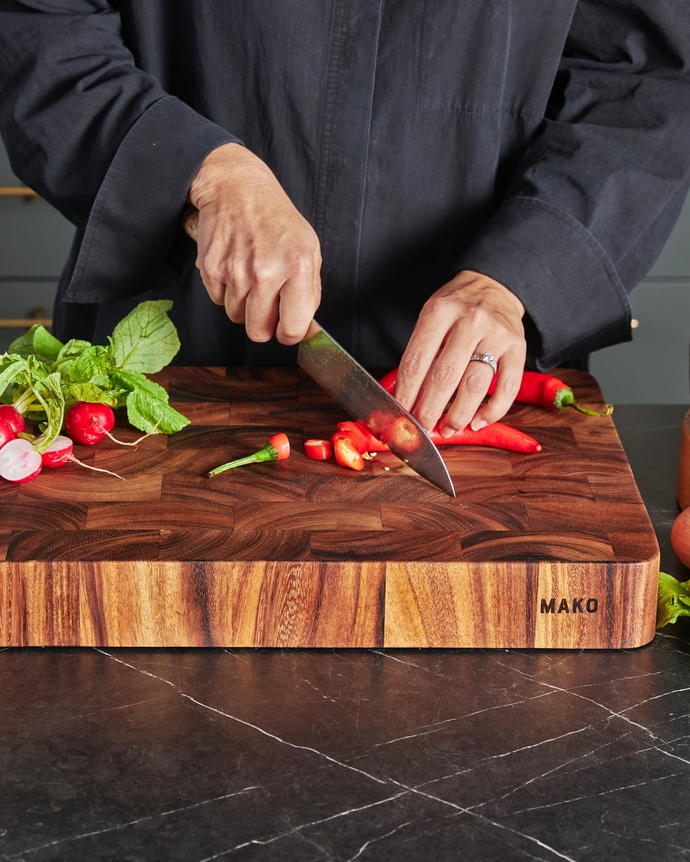  GREENER CHEF Premium Italian Food-Grade Wood Cutting