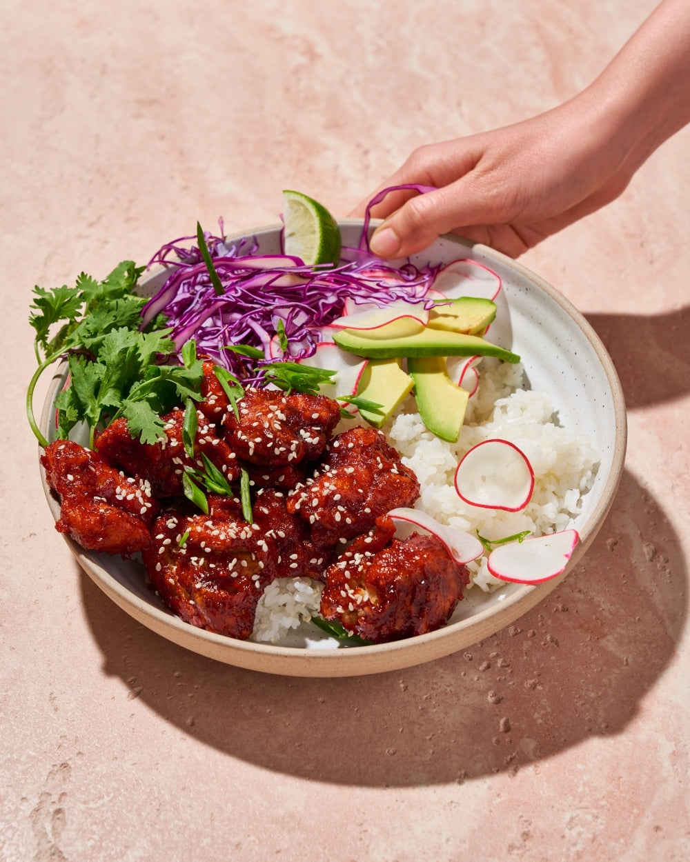 Korean Fried Chicken Rice Bowls