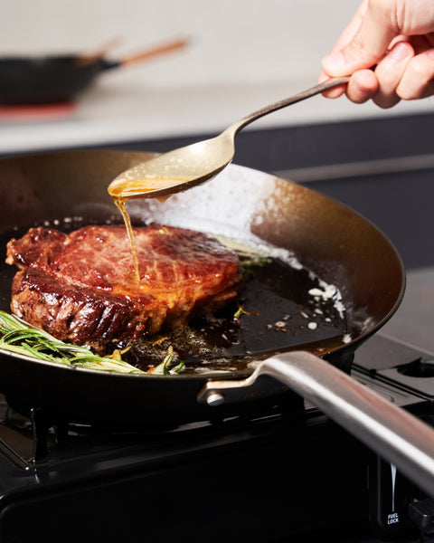 MAKO Black Steel Steak Pan – CookDineHost